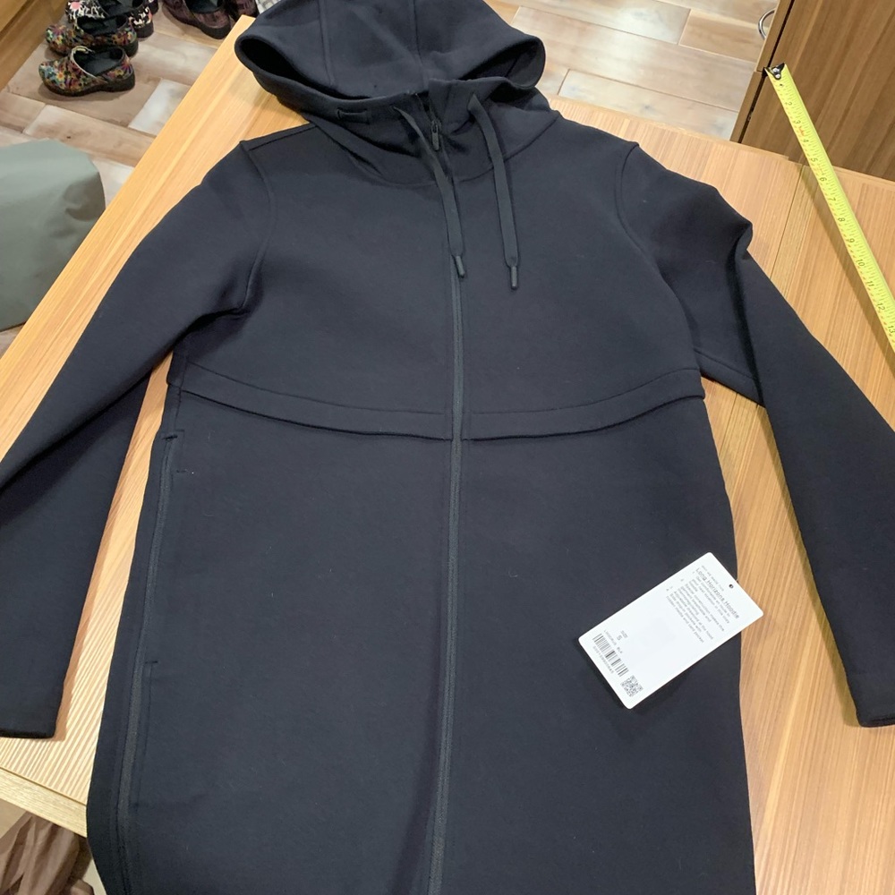 Lululemon long horizons hoodie side zip car coat spacer S nwt - Picture 6 of 11